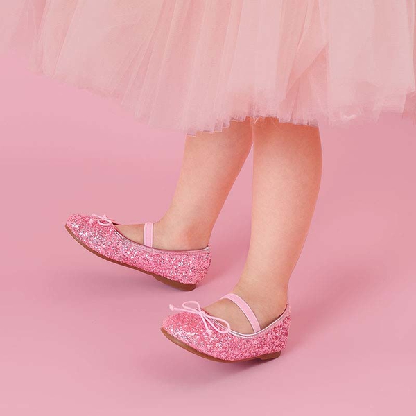 Girl's Ballerina Flat Shoes - PINK - 4